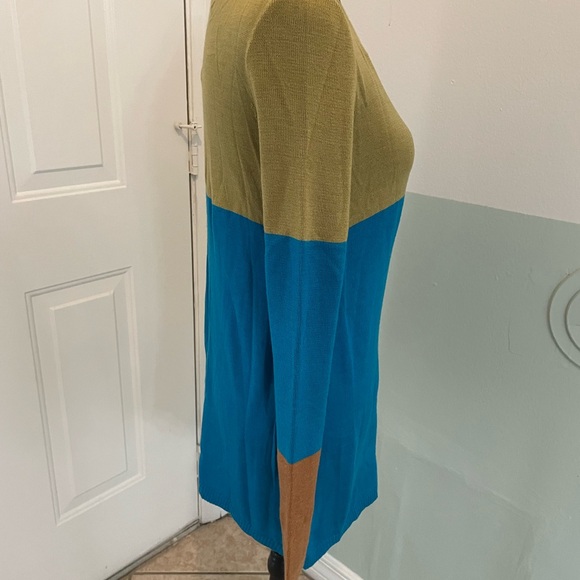 Vero Moda blue and green knitted sweater size S - Picture 2 of 8